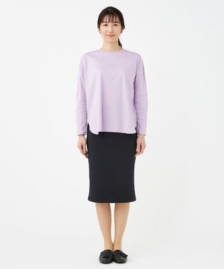 KASHIYAMA 【抗菌消臭】クレンゼ ロングスリーブTeeシャツ ラベンダー
