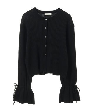 earth music&ecology キャンディースリーブカーディガン Black