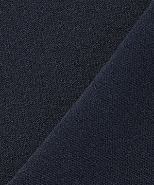 23区 【洗える】シアーチェッククロスコンビ ニット ネイビー系