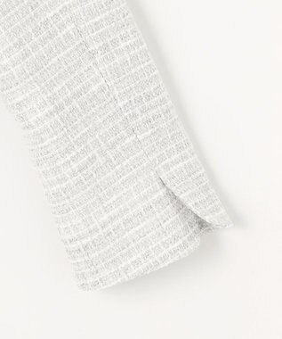 組曲 S 【KUMIKYOKU NAVY】ラメループモールツイード ジャケット ライトグレー系