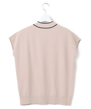 23区 S 【洗える】レーヨンポリエステルストレッチ ボウタイ ニット ベージュ系