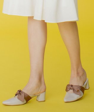 TOCCA RIBBON MULE SANDALS ミュールサンダル ピンク系