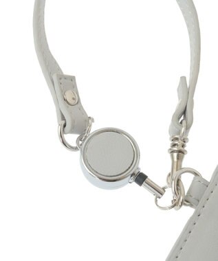 Maison de FLEUR リール付きビジューリボンパスケース Light Blue