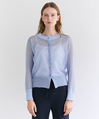 BEIGE， PYRRHOT / シアーコンビ リブカーディガン