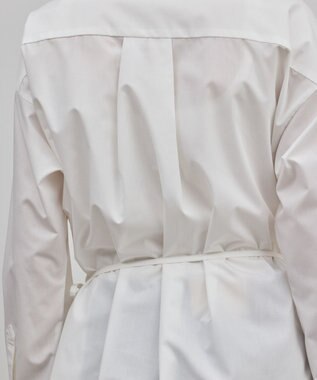 GRACE CONTINENTAL カット刺繍イレギュラーシャツ ホワイト