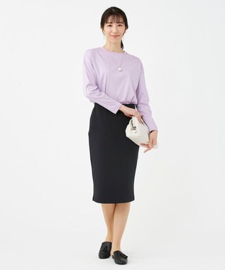 KASHIYAMA 【抗菌消臭】クレンゼ ロングスリーブTeeシャツ ラベンダー