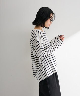 Green Parks サイドタックプルオーバー Border