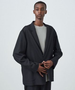 ATON WOOSTED DOUBLE | テーラードジャケット - UNISEX BLACK