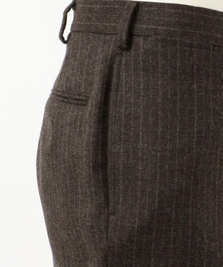 J.PRESS MEN 【MAGIC CUBA BEACH】フランネルストライプ スーツ ダークブラウン系1