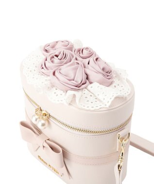 Maison de FLEUR ローズブーケキューブショルダーバッグ Ivory