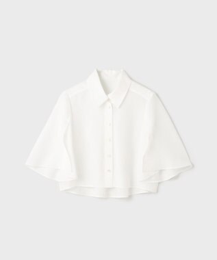 GRACE CONTINENTAL フレアスリーブシャツ ホワイト