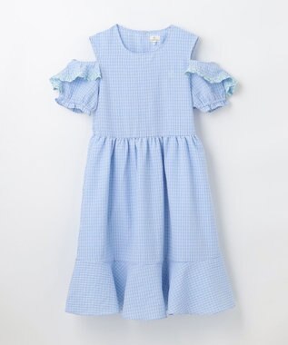 組曲 KIDS 【150-160㎝】ジュエルシー ワンピース サックスブルー系