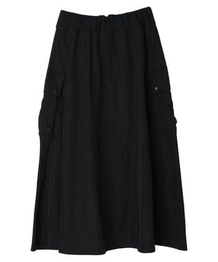 Green Parks ・ＳＵＧＡＲ　ＳＰＯＯＮ　ミリタリーフレアスカート Black