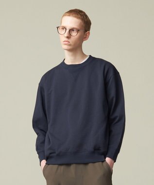 J.PRESS YORK STREET 【UNISEX】裏毛クルーネックトレーナー ネイビー系