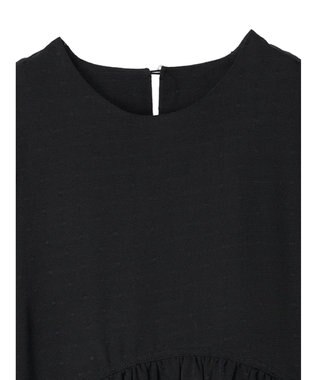 AMERICAN HOLIC ドットジャガード袖ボリュームチュニック Black