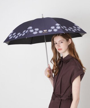 MOONBAT 【 遮光率100％/遮熱/UV】PAUL&JOE ACCESSOIRES(ポール&ジョー) 晴雨兼用日傘  Lovely daisy  クリザンテーム ヌネット 長傘 竹手元