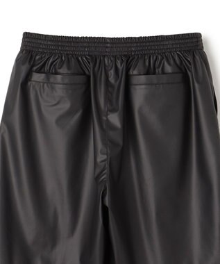 UNFILO MENS レザーライク ショートパンツ [24年春夏商品] クロ