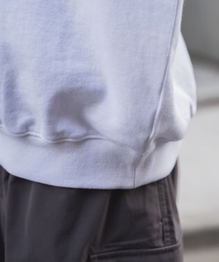 WEGO ヘビーウエイト刺繍グラフィックプルオーバー ホワイト