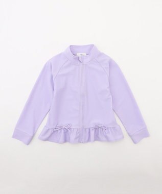 ANY KIDS 【UVカット】フリルラッシュガード ラベンダー