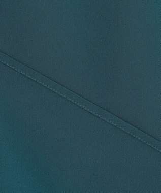 ANY SIS 【接触冷感・UVカット・速乾】コンフォートビューティサテン ブラウス ディープグリーン系