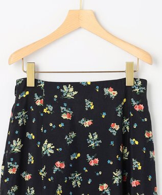 組曲 S 【先行予約】クラッシックフラワープリント フレアスカート ブラック系5