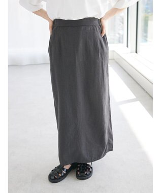 CRAFT STANDARD BOUTIQUE 【キナリノ別注】リネンレーヨンスカート Charcoal Gray