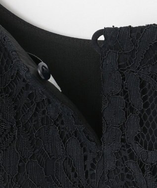 ANY フレンチスリーブブラウス×パンツ セットアップ ネイビー系