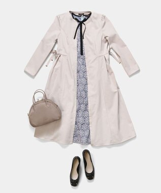 TOCCA ROSE CHEEK 2WAY ドレス＆コート ベージュ系