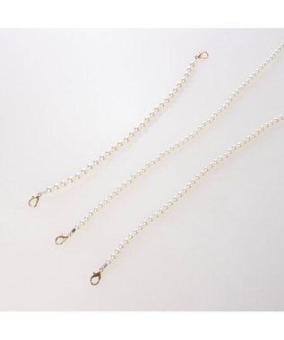 UNBILLION カシュカシュ cachecache / 2wayパールハンドル付きがま口パーティバッグ ホワイト