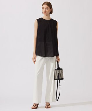 ICB 【洗える・接触冷感・UVケア】３WAYセットブラウス ブラック系