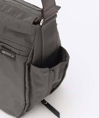 LA BAGAGERIE 【MONICA】サイドジップショルダーバッグ ダークグレー