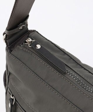 LA BAGAGERIE 【MONICA】サイドジップショルダーバッグ ダークグレー