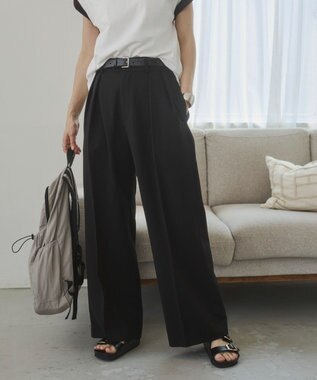 WEGO 【ANGIE VINTAGE/SMLサイズ展開】２タックワイドスラックス