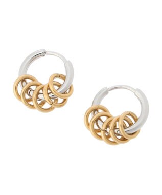 Green Parks ・ＨＡＬＦ　ＴＩＭＥ　サージカルリングラウンドピアス Silver