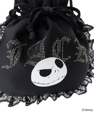 Green Parks ナイトメア／中綿フリル巾着バッグ Black