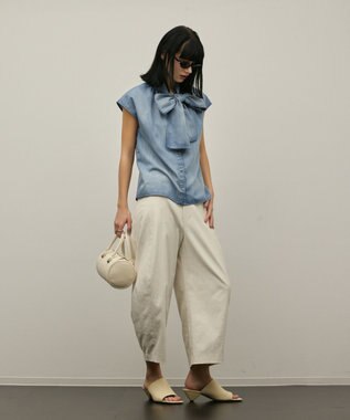 GRACE CONTINENTAL ドライオックスバレルパンツ キナリ