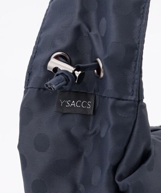 Y'SACCS ドットジャカードショルダーバッグ ネイビー