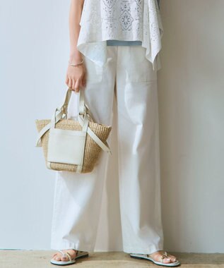 23区 【CanCam掲載】スラブツイルストレッチ ベイカーパンツ