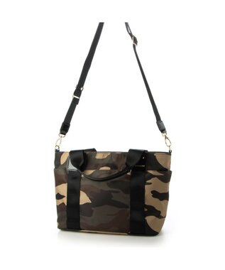 LA BAGAGERIE 【インクジェットプリント】2WAYトート カモフラージュ