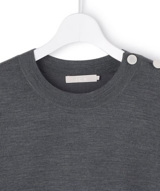 ICB 【先行予約・WEB限定】 ウールブレンドダブルフェイス ニットワンピース ミディアムグレー