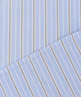 J.PRESS LADIES 【イージーケア】STRIPE JERSEY シャツ衿 カットソー サックスブルー系1
