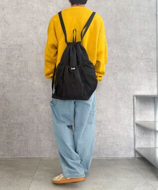 WEGO 【ユニセックス着用ITEM】メッシュポケットナップサック ブラック