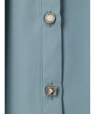 Green Parks ・ＥＬＥＮＣＡＲＥ　ＤＵＥ　イロイロ釦ドルマンブラウス Sax