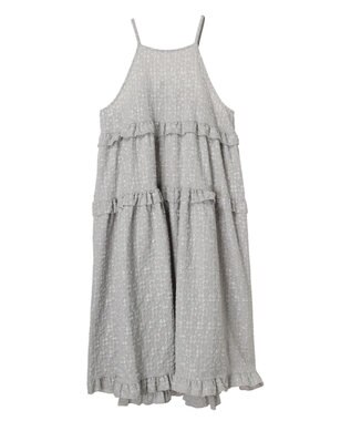 Green Parks ・Ｐｅｔｉｔ　Ｆｌｅｕｒフラワージャカードキャミワンピ Light Gray