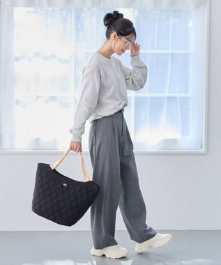 ROOTOTE 3634【A4収納】SN.ラウンド.ミリタリーキルト-A 03：ブラック