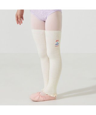 Chacott キッズ レッグウォーマー オフホワイト