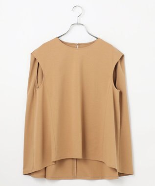 #Newans 【洗える】スクエアシルエットノースリーブカットソー ベージュ