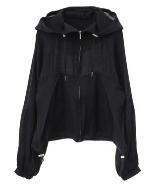 earth music&ecology シアージップパーカー Black