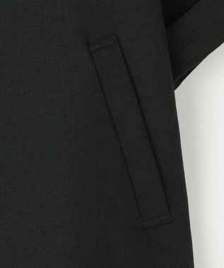 自由区 L 【人気素材・NEWアイテム】ラスティックメッシュハーフスリーブ ジャケット ブラック