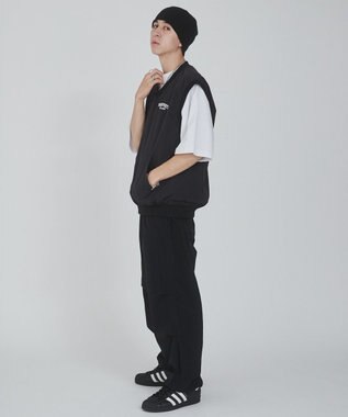 WEGO ナイロンVネックベスト ブラック